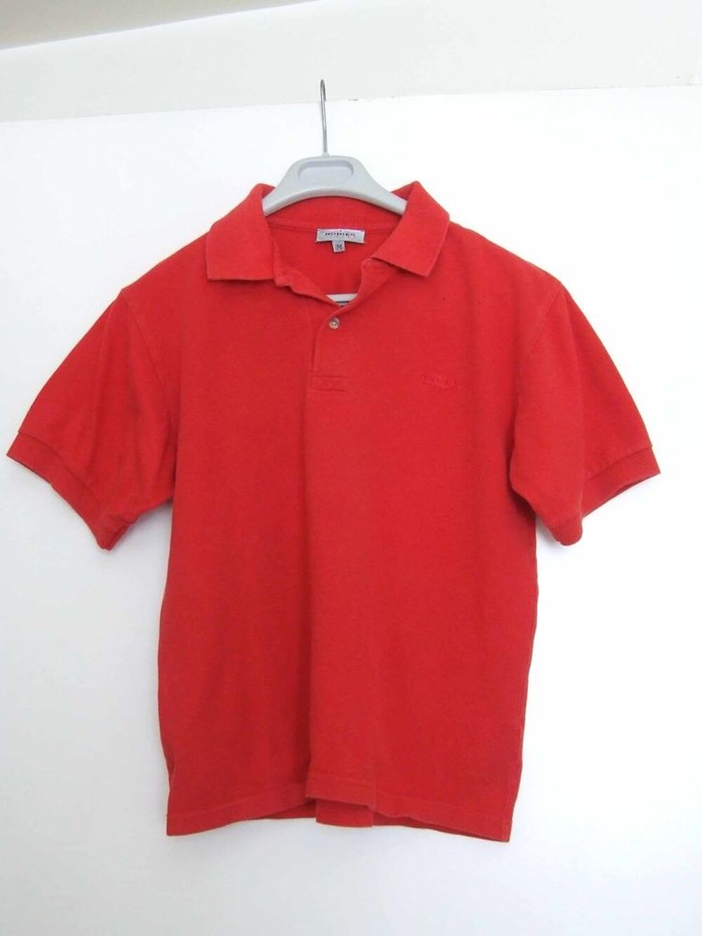 Polo manches courtes, RODIER, Rouge, Taille M, TBE Vtements