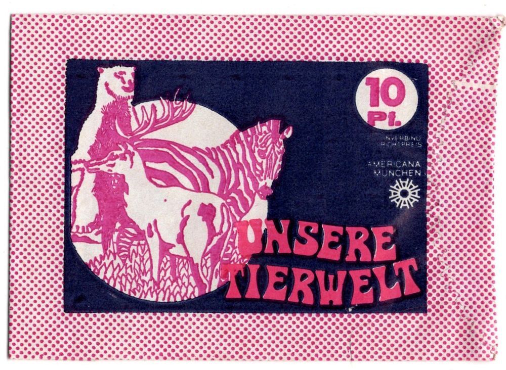 Pochette Unsere Tierwelt - Americana M&uuml;nchen - ann&eacute;es 70 