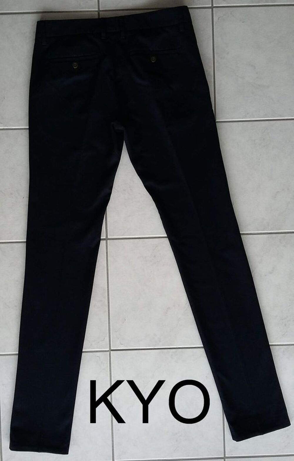 DEVRED - Pantalon bleu marine, taille 40(M) homme adulte Vêtements