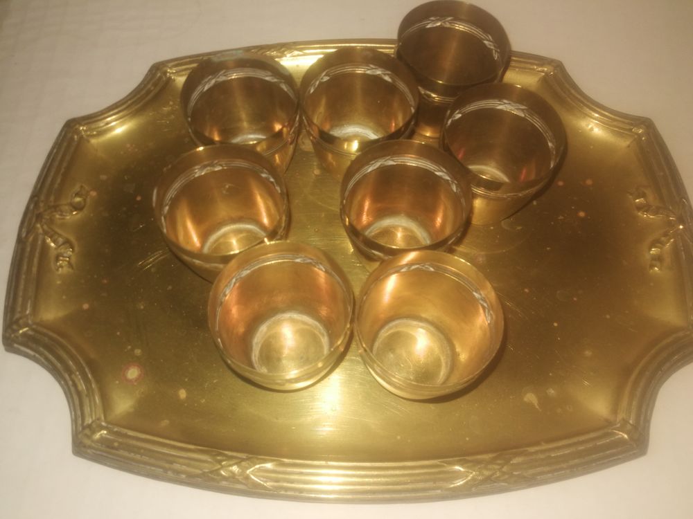 Petit plateau et verres Décoration