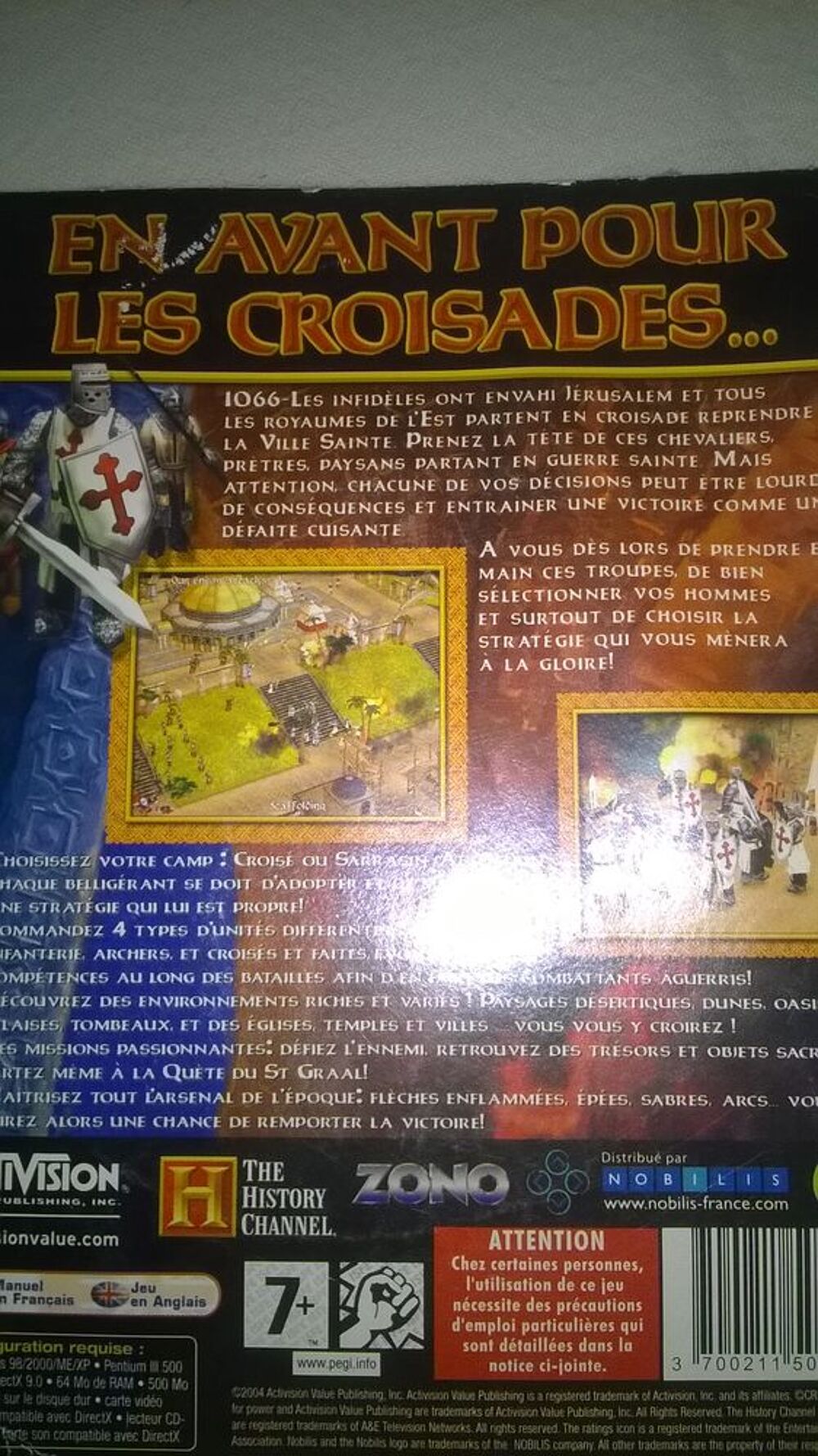 Jeux Crusades Quest For Power 
pour PC 
Excellent etat 
Consoles et jeux vidéos