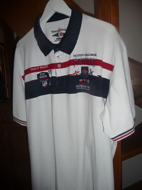 POLO homme blanc mod�le Yachting 3XL parfait �tat Saint-Amand-les-Eaux (59)