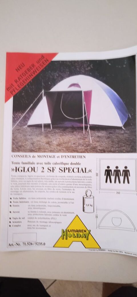 Tente 3 places Iglou 2 SF Special 45 Canohes (66)
