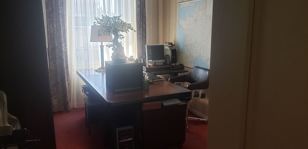 Bureau acajou avec biblioth&egrave;que Meubles