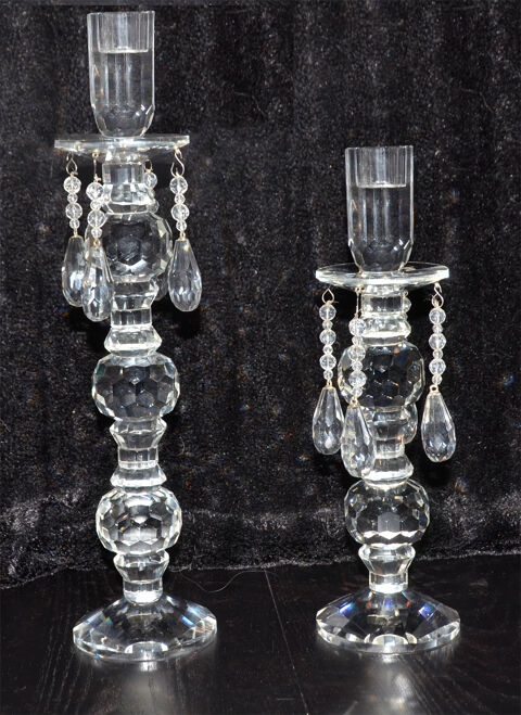 Bougeoirs en verre Bois et chiffon 150 Le Plessis-Tr�vise (94)