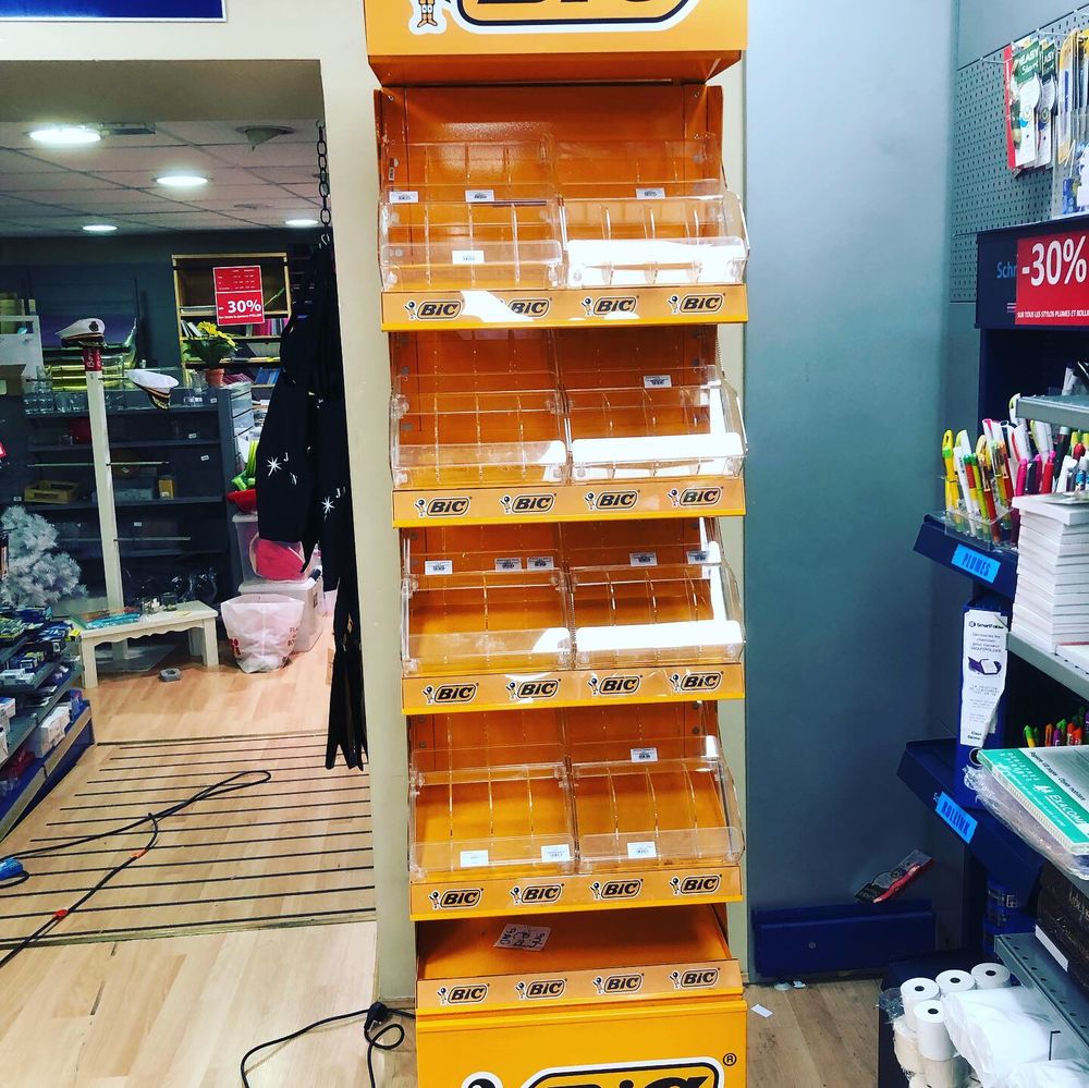 Pr&eacute;sentoir Bic Meubles