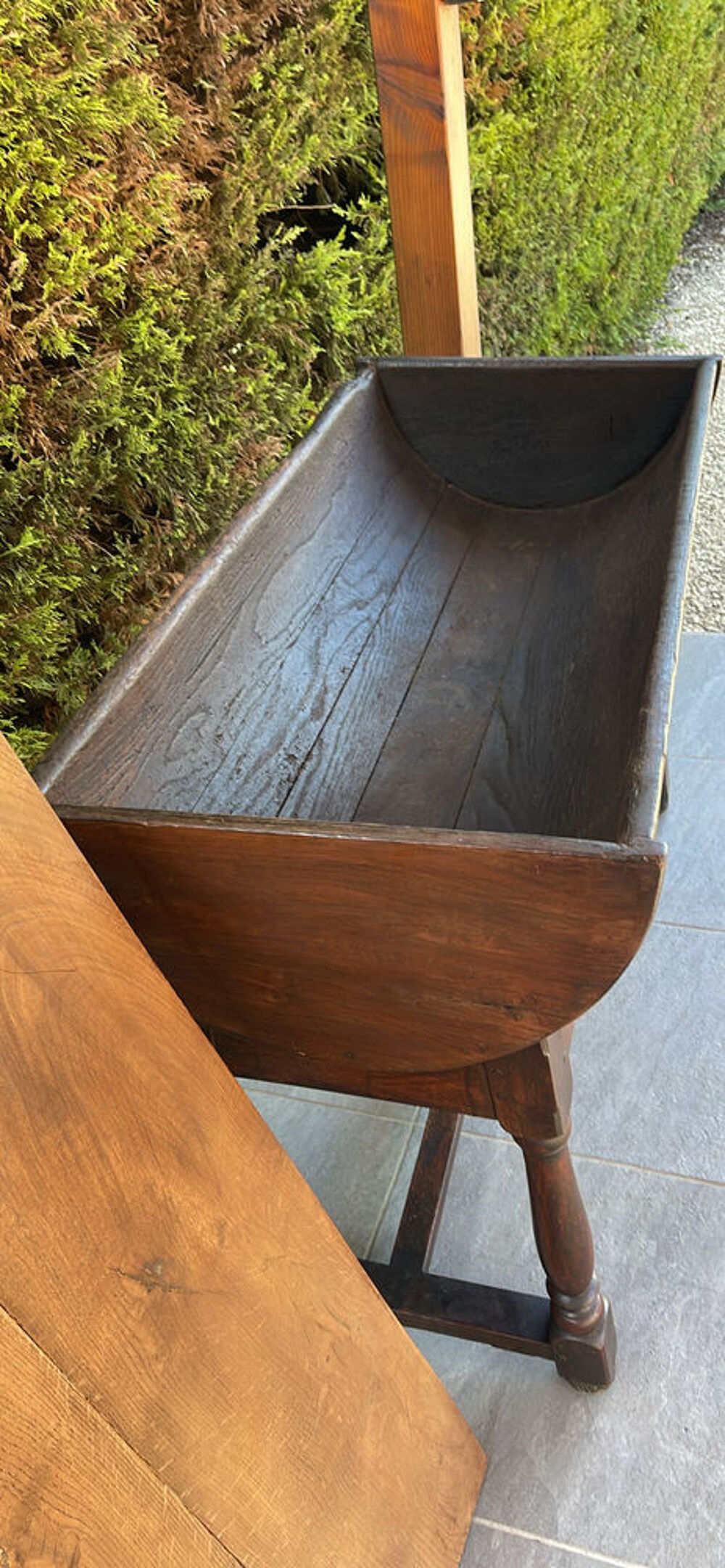 Table p&eacute;trin XIX eme chene massif Meubles