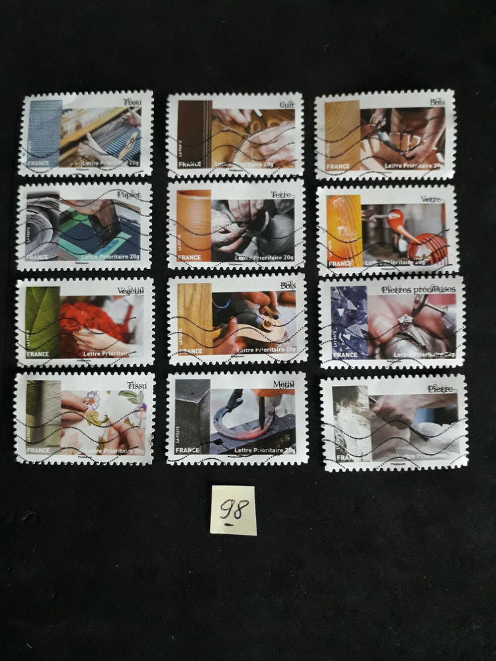 3S&eacute;ries compl&egrave;tes de timbres 0,40 € la s&eacute;rie.98-99-101 