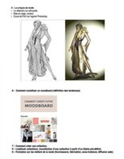   Cours de Stylisme - Formation technique dessin/PAO 