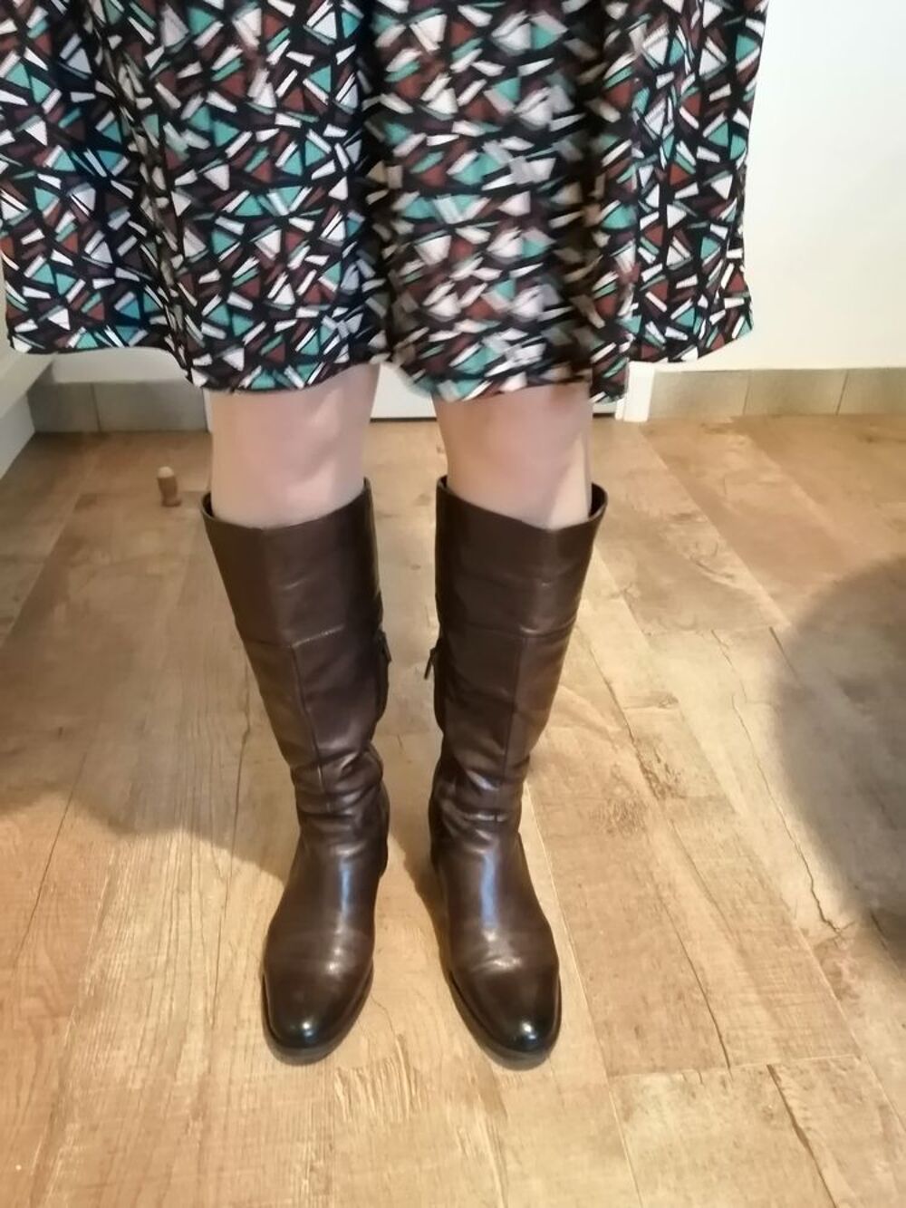 Bottes " Pierre Cardin", excellent &eacute;tat, tout cuir P.36,5 Chaussures