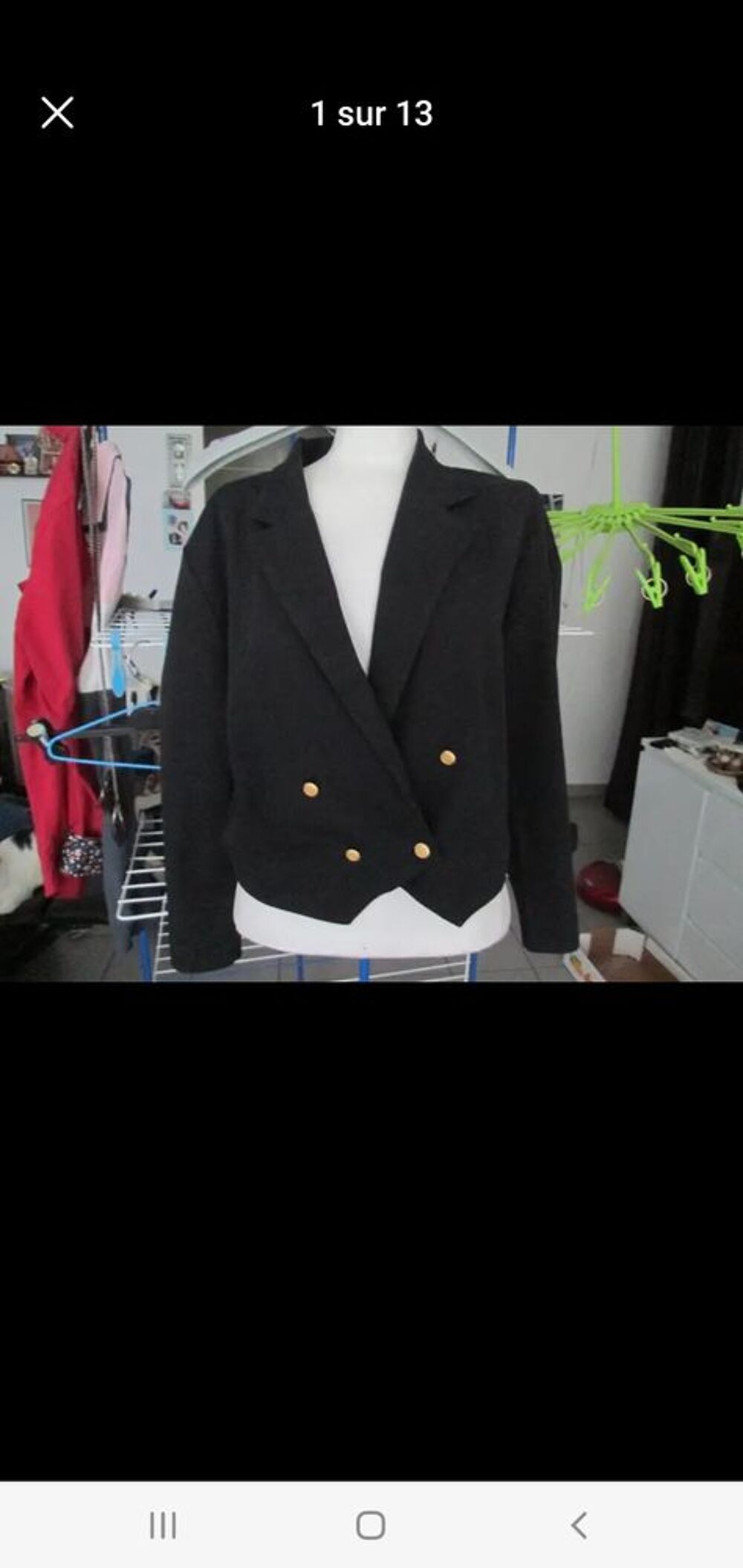 veste spencer noire taille 40 . Vêtements