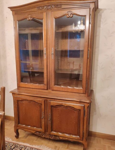Buffet bois 2 corps partie vitr parfait tat 180 Bourges (18)