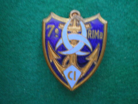 Insigne colonial - 7° RIMa - CI. 15 Caen (14)