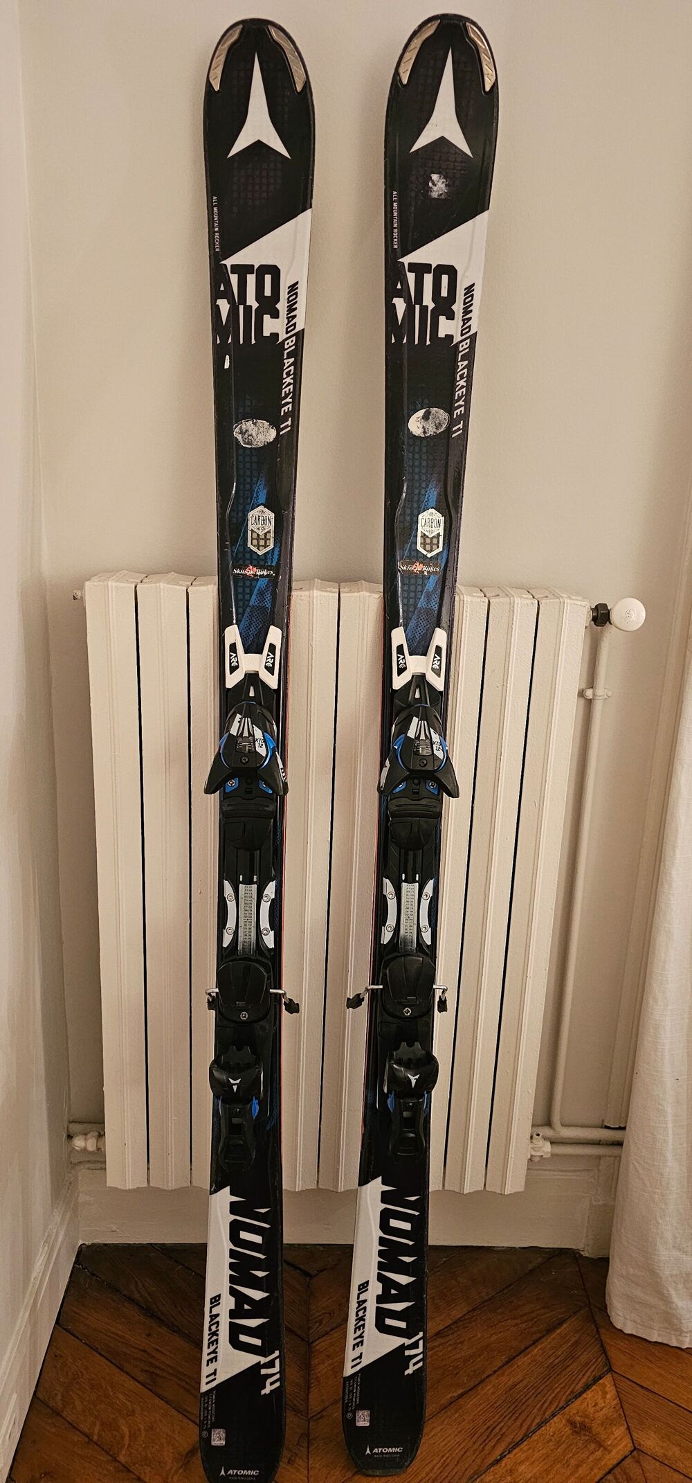 Adult Skis almost new for sale with adults brackets included Sports