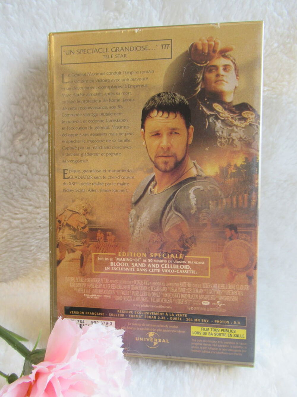 
VHS "Gladiator" - Edition sp&eacute;ciale DVD et blu-ray