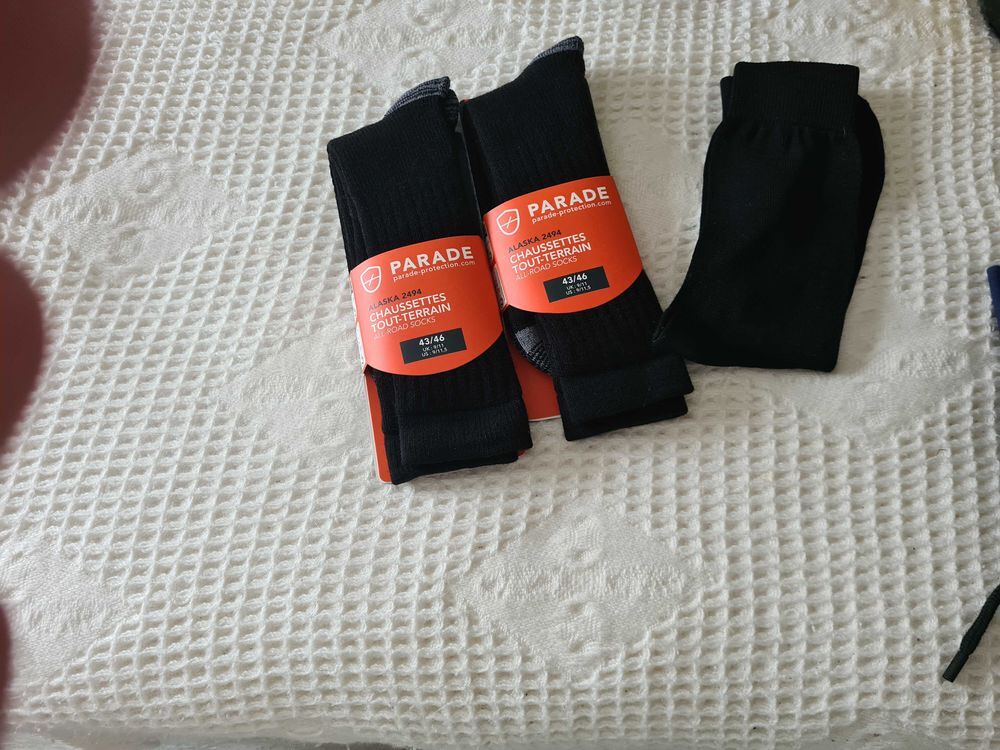 lot de 2 paires de chaussettes noires hommes Vêtements