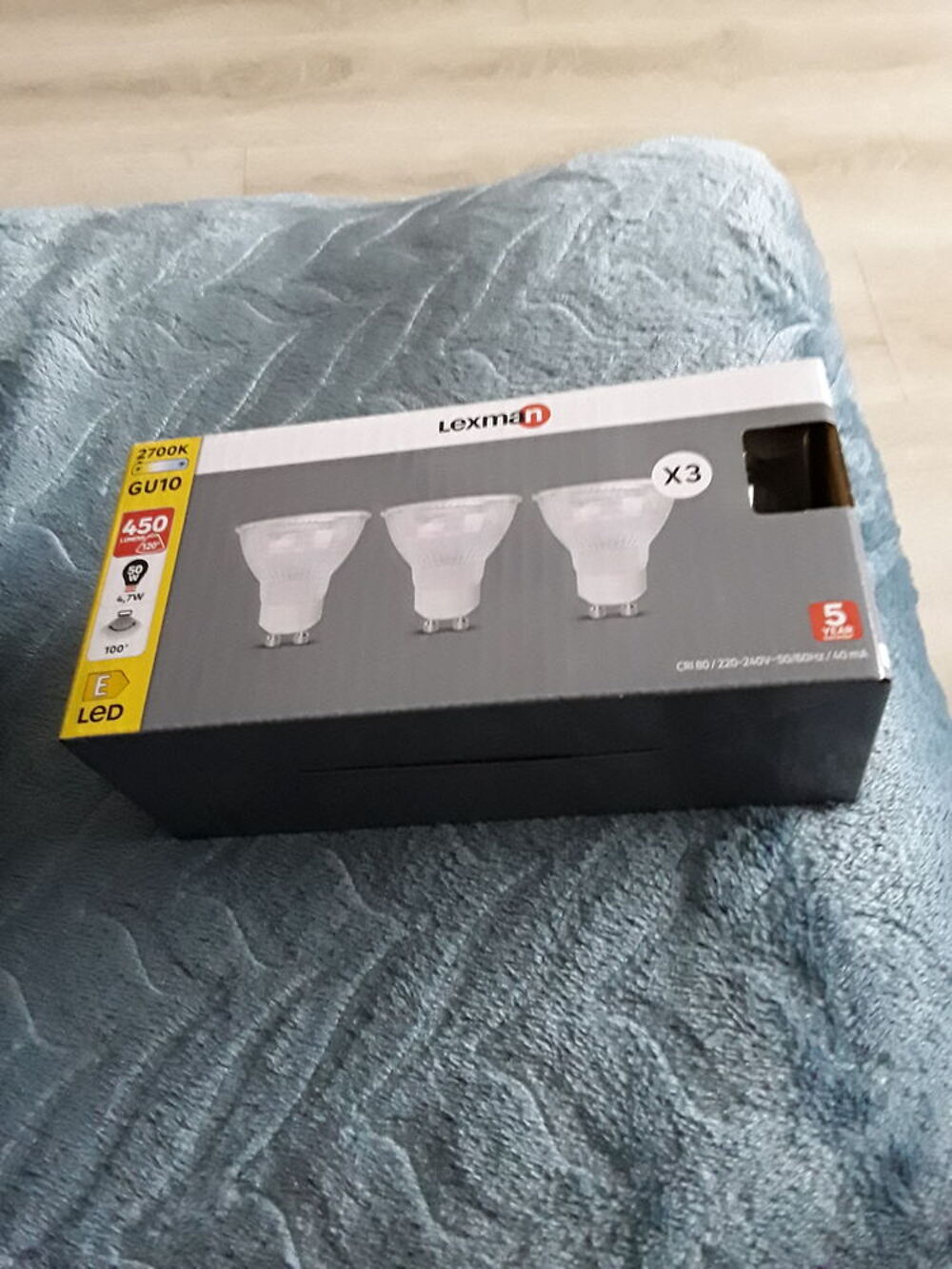 Lot de 3 lampes reflecteurs GU 10 Neuves Bricolage
