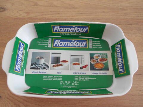 Plat rectangulaire vitrocéramique neuf FLAMEFOUR 15 Retiers (35)
