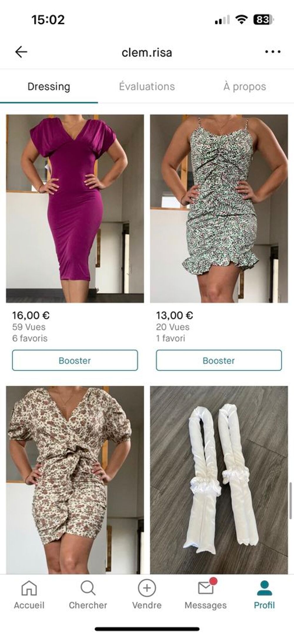 vide dressing et debarrassage Vêtements