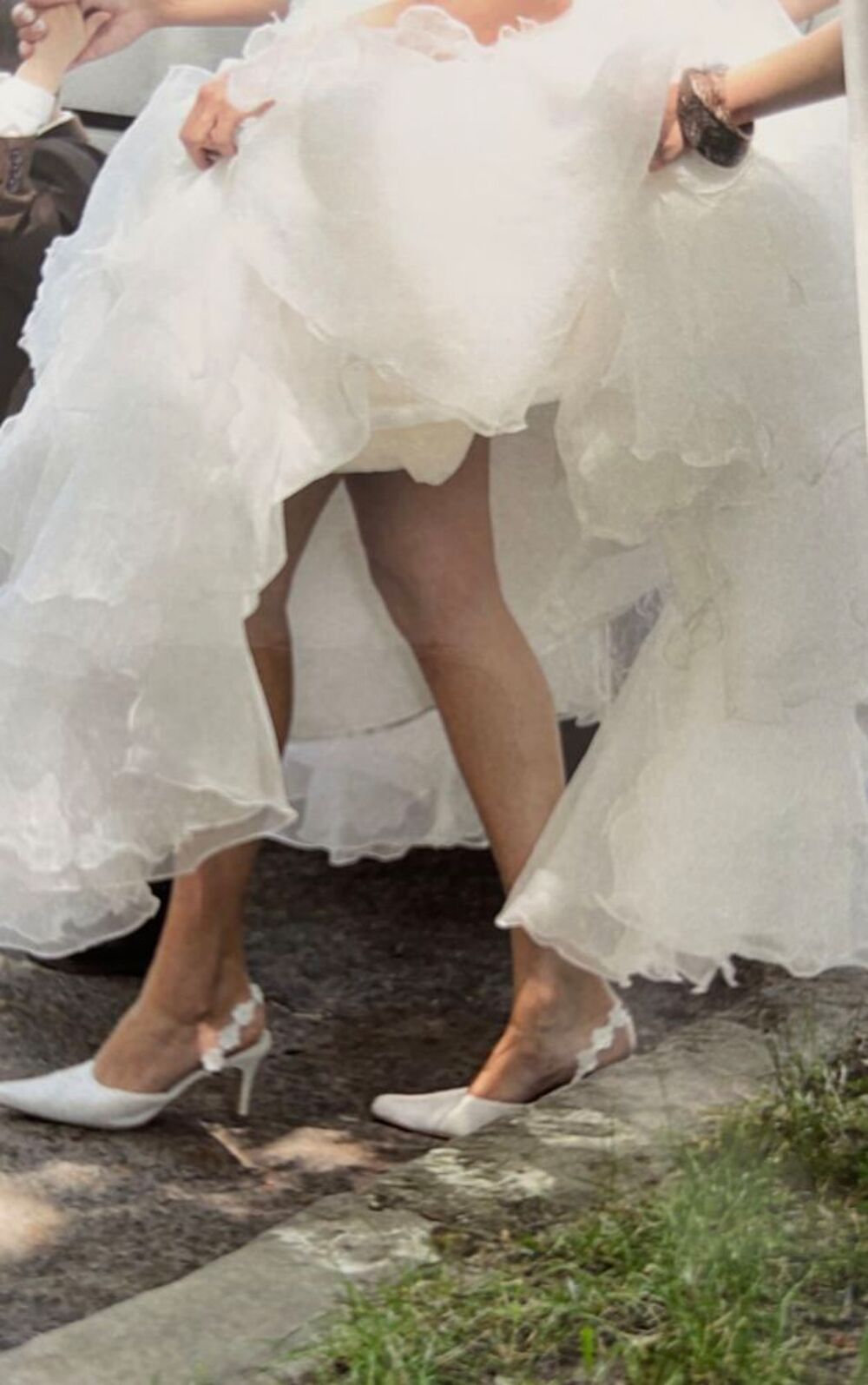 robe de mari&eacute;e blanche avec chaussures pointure 39 Vêtements