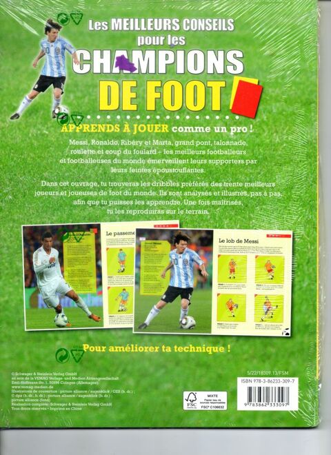 MEILLEURS CONSEILS POUR CHAMPIONS DE FOOT - 30 TECHNIQUES 10 Cesson (77)