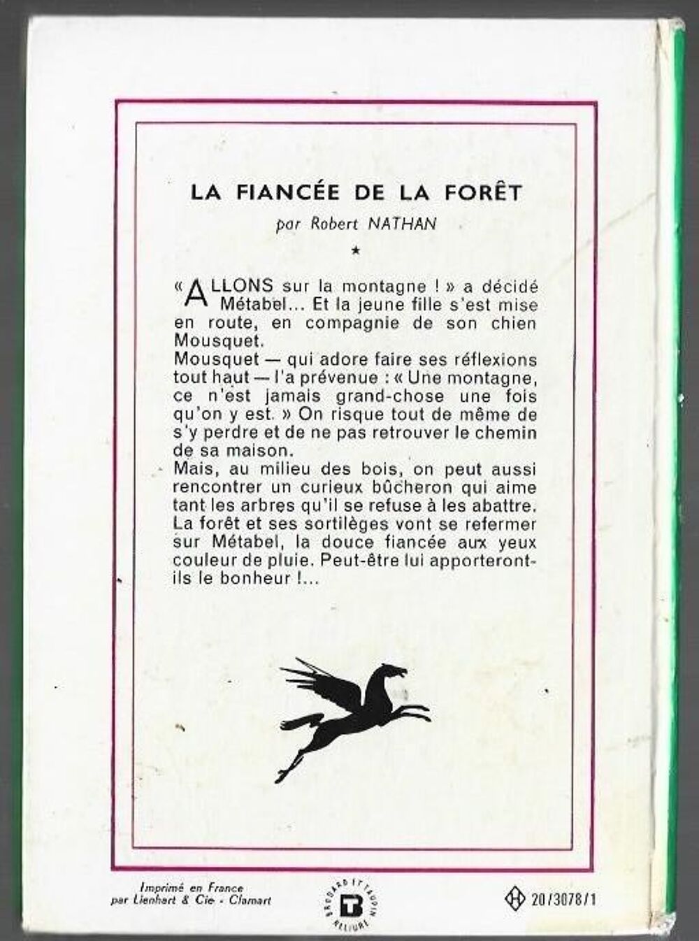 lef - bibliotheque verte - la fiance de la foret - 1967 Livres et BD