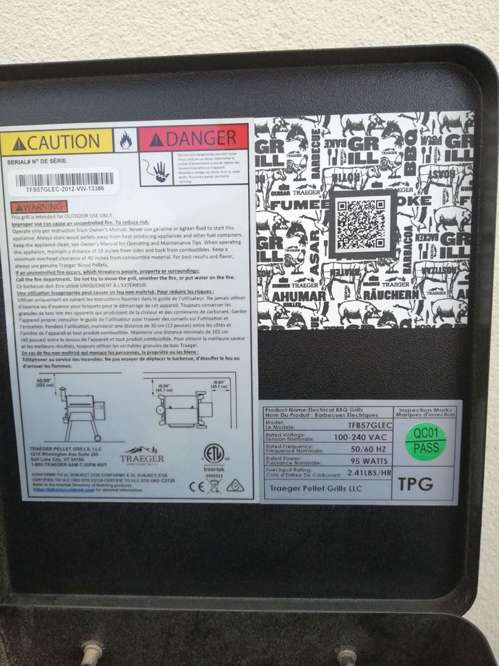 Barbecue a pellet traeger Electroménager