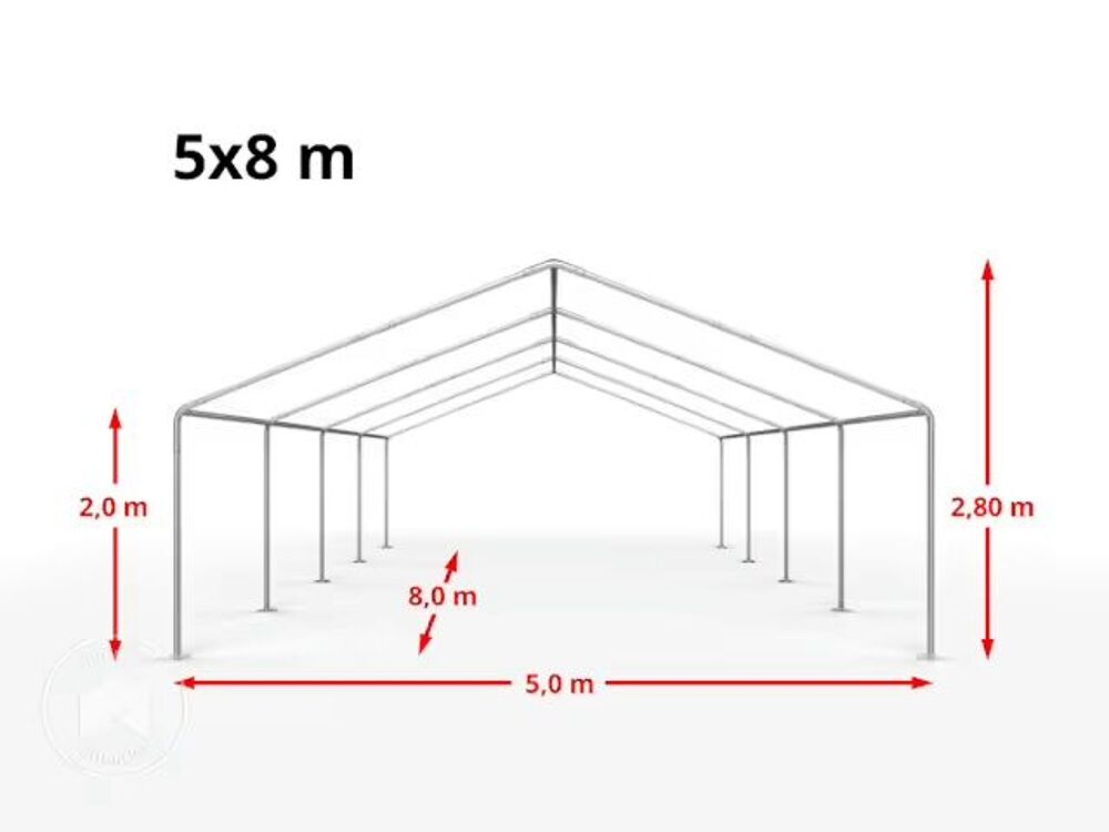 barnum/tente 8x5 m Jardin