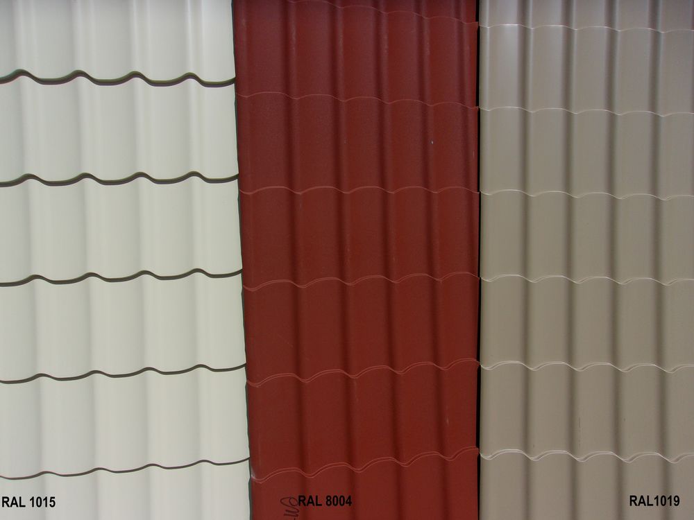PLAQUE TUILES de COULEUR - Tole de Couverture Bricolage