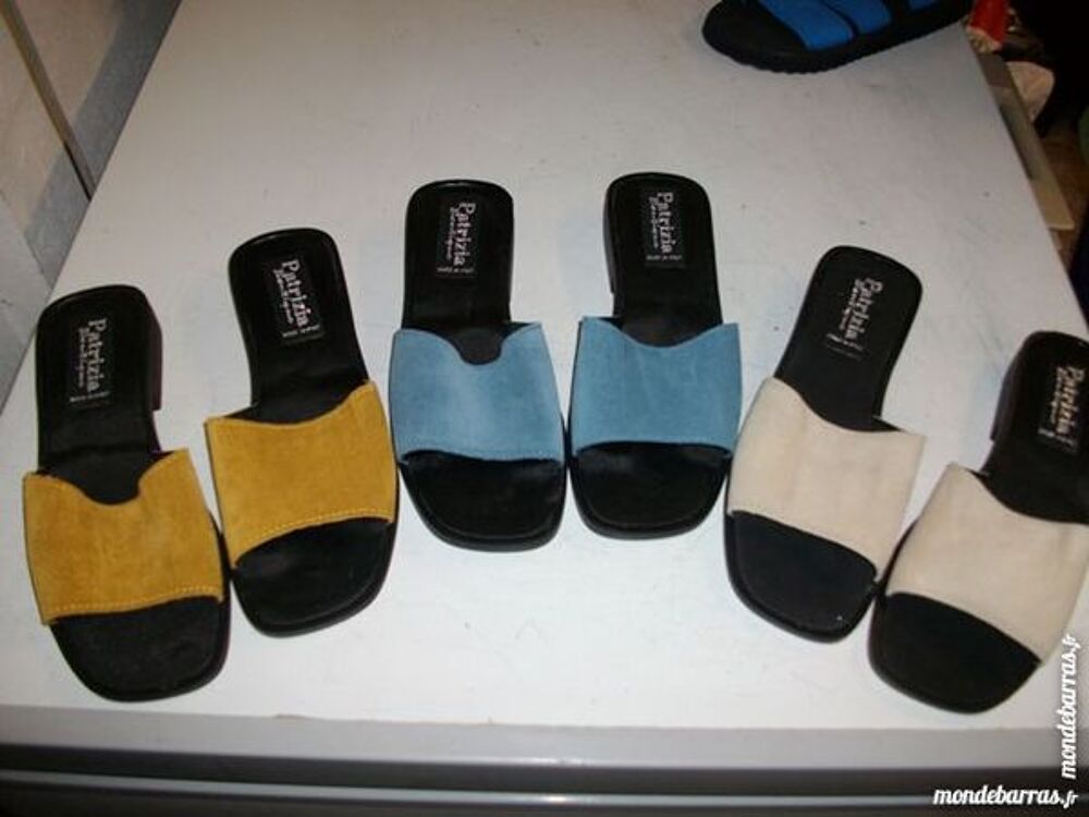 Paires de Mules dessus daim pt 38 - neuves Chaussures