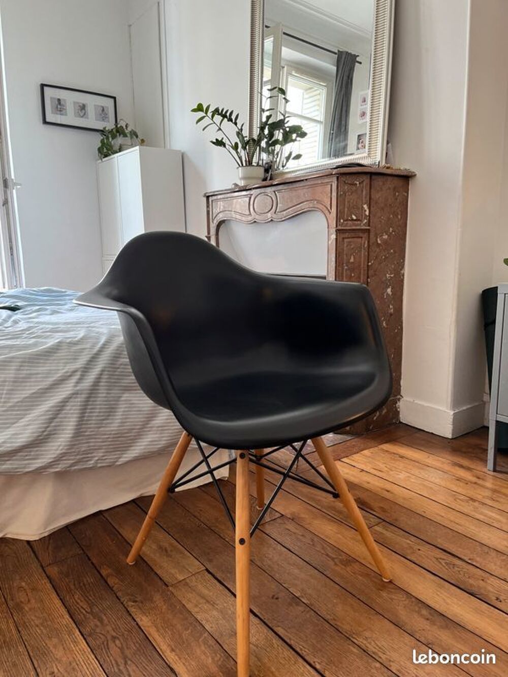 Fauteuil style DAW Eames noir Meubles