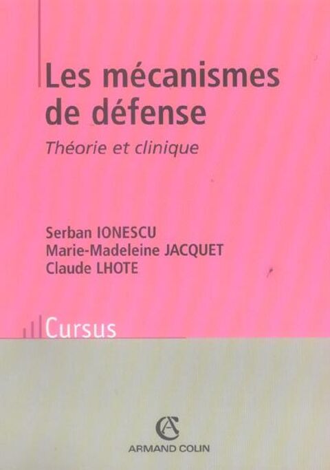 Les mcanismes de dfense ; Thorie et clinique 0 Issy-les-Moulineaux (92)