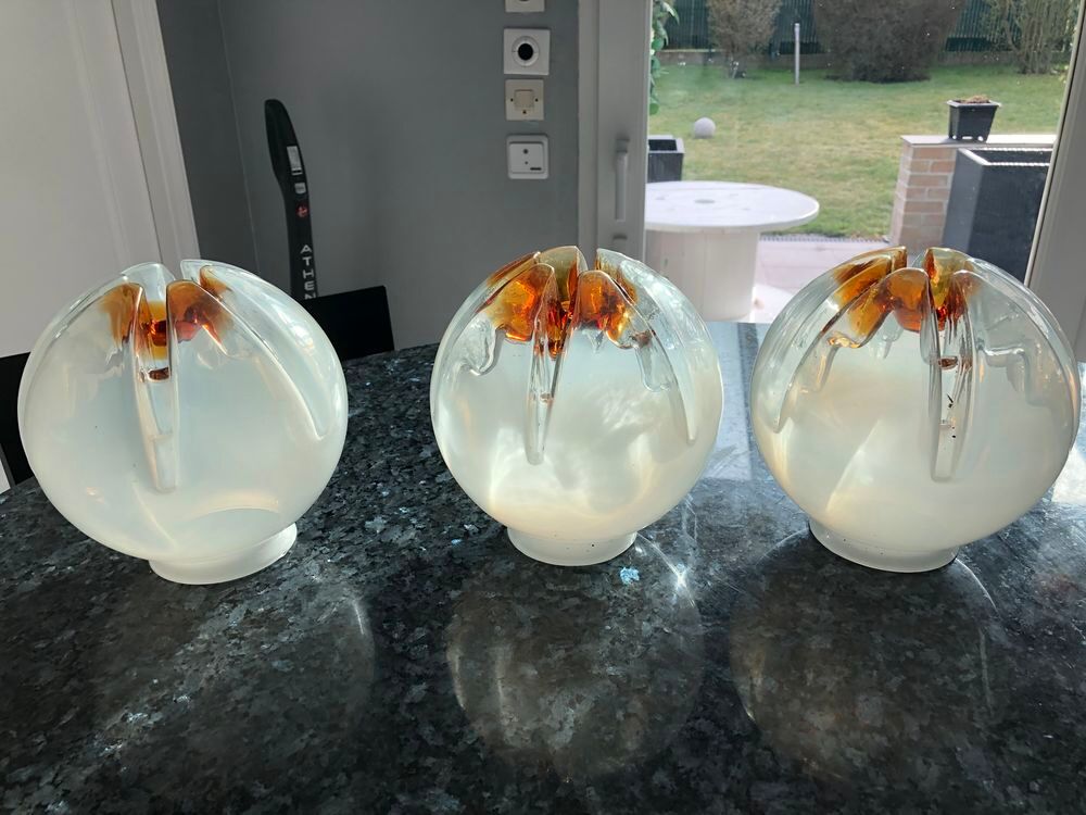 Lustre / lampe &agrave; suspendre, vintage/luminaire -Verre Murano Décoration