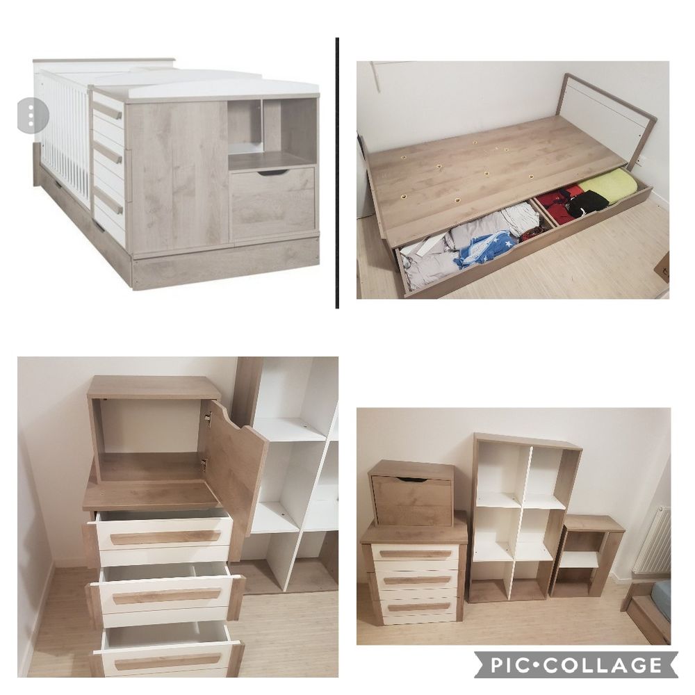Lit combin&eacute; modulable Meubles