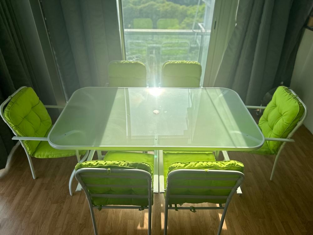 je Ensemble 8 pi&egrave;ces m&eacute;tal vert jardin Jardin