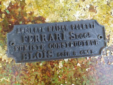 Plaque Publicitaire Mson Poletti Fumiste Constructeur Blois 40 Loches (37)