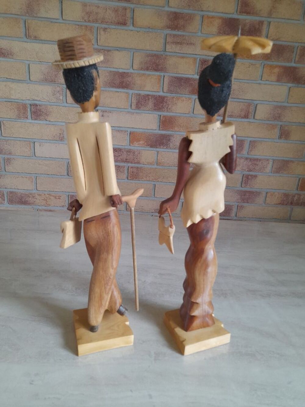 COUPLE CUBAIN en BOIS Décoration