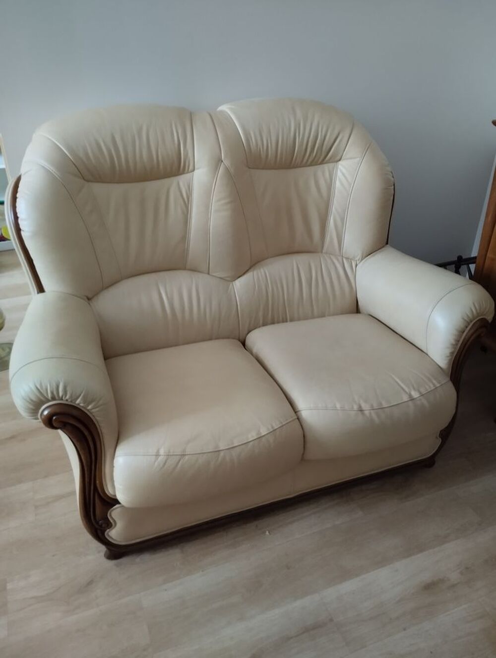 CANAPE CUIR 2 PLACES + FAUTEUIL Meubles