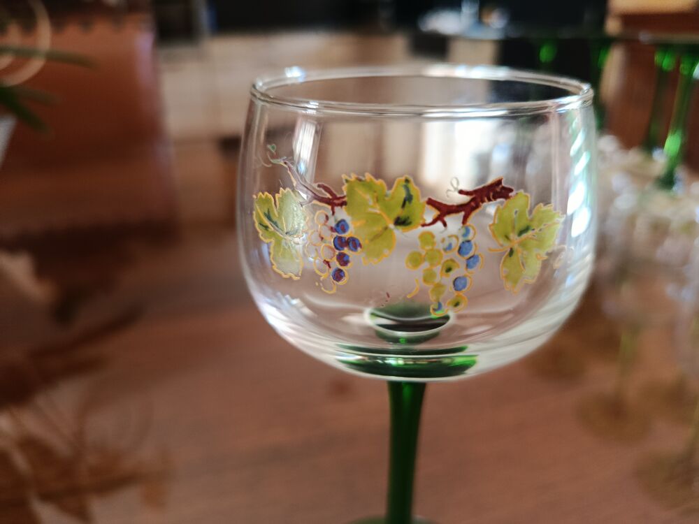 Verres &agrave; vin d'Alsace Décoration