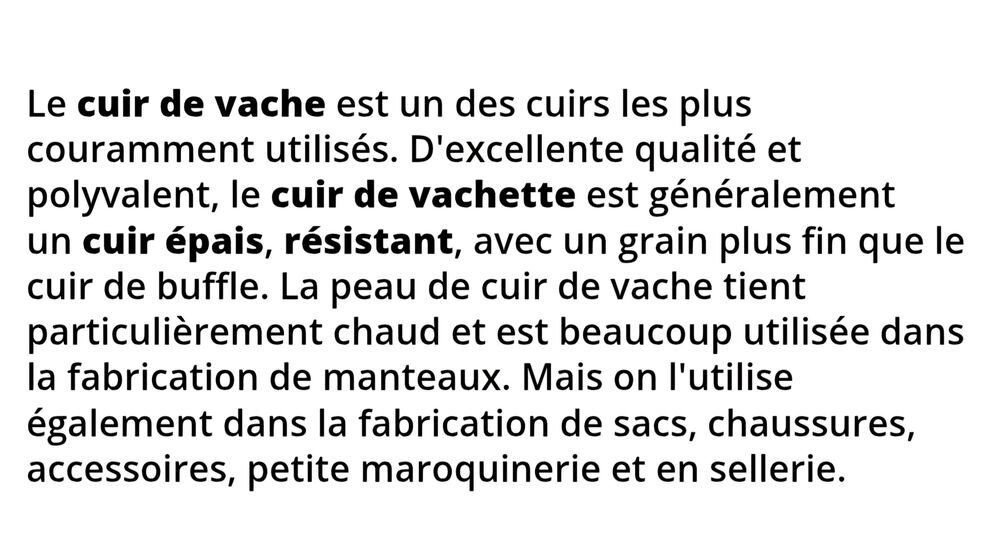 Cuir 100% cuir de vache jennyfer S Vêtements