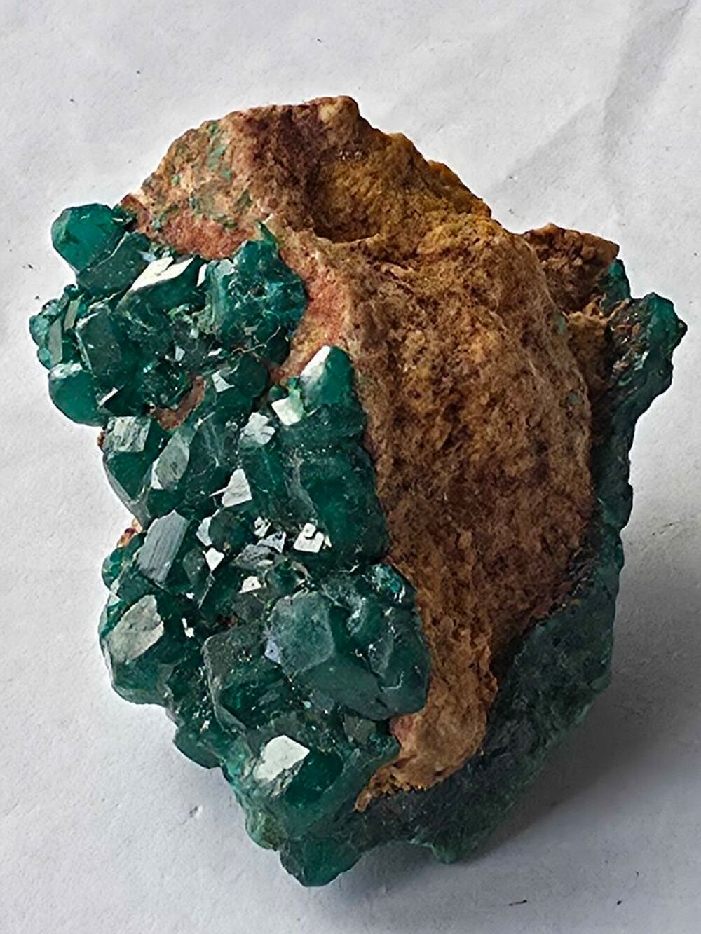 Pierre de collection Dioptase 43g-Min&eacute;ral authentique Congo 