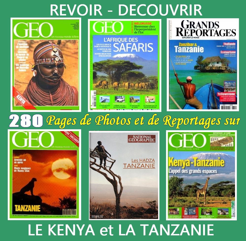 KENYA - Afrique - TANZANIE / prixportcompris Livres et BD