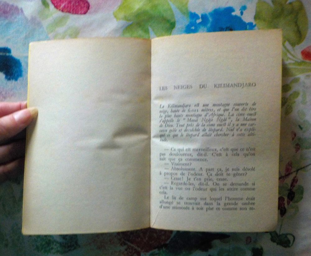 LES NEIGES DU KILIMANDJARO de Ernest HEMINGWAY Poche 1968 Livres et BD