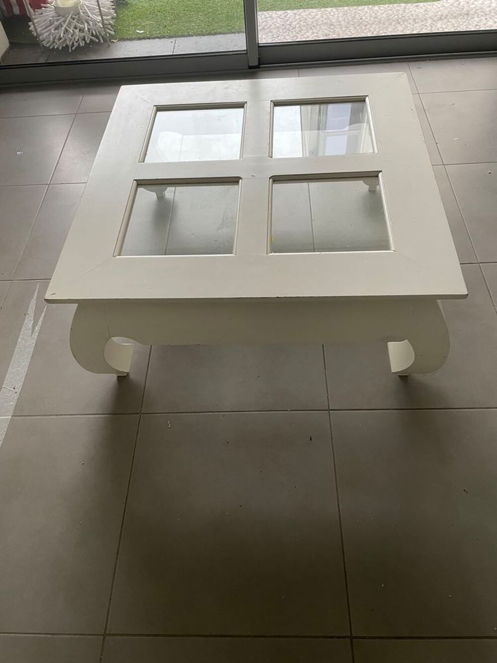 Table de salon blanche Meubles