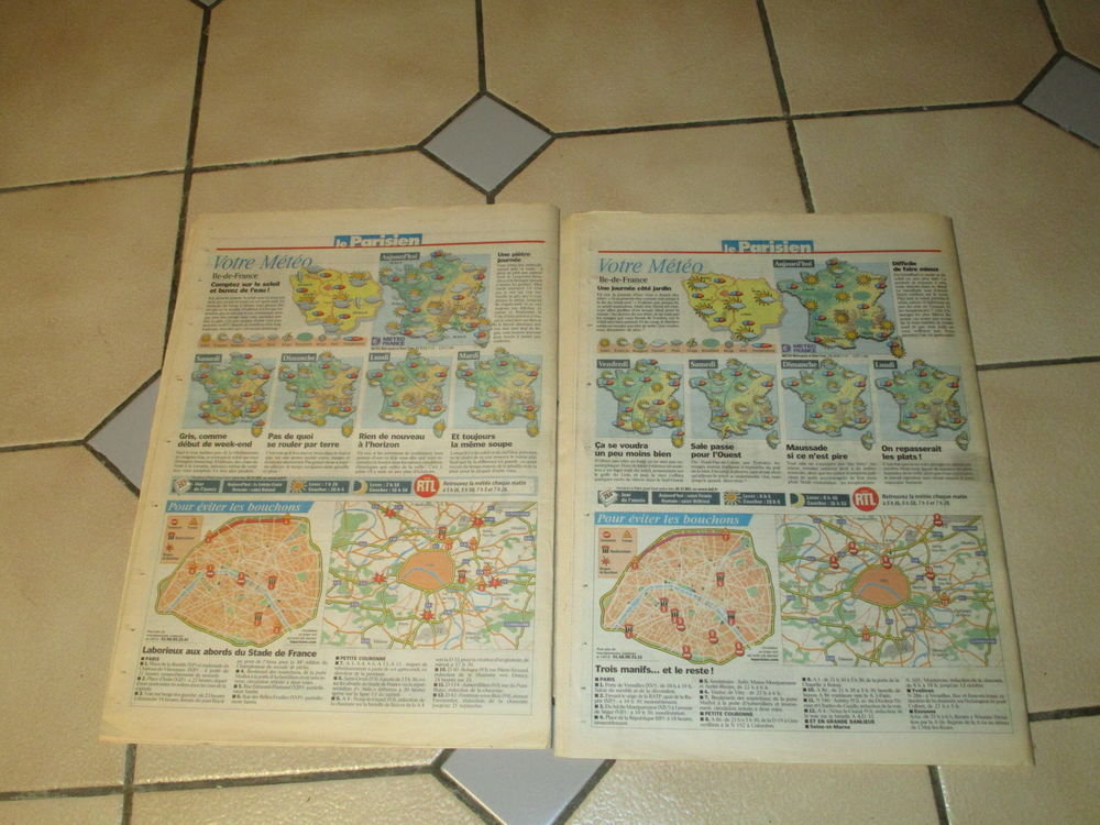 VIEUX PARISIEN 14 SEPTEMBRE 2001+ 11 OCTOBRE 2001 