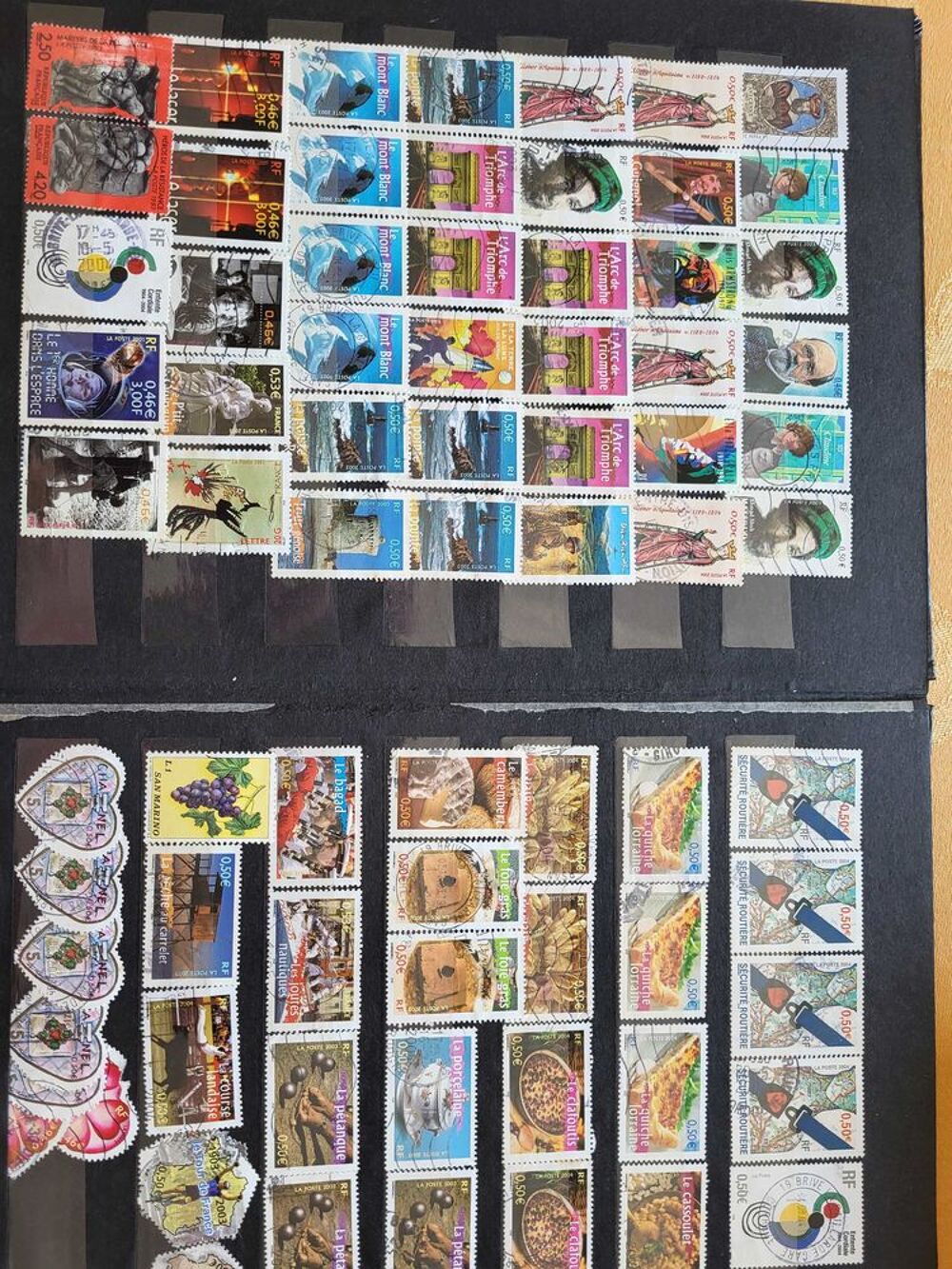 Collection de Timbres poste de France Europe et &agrave;‰trangers 