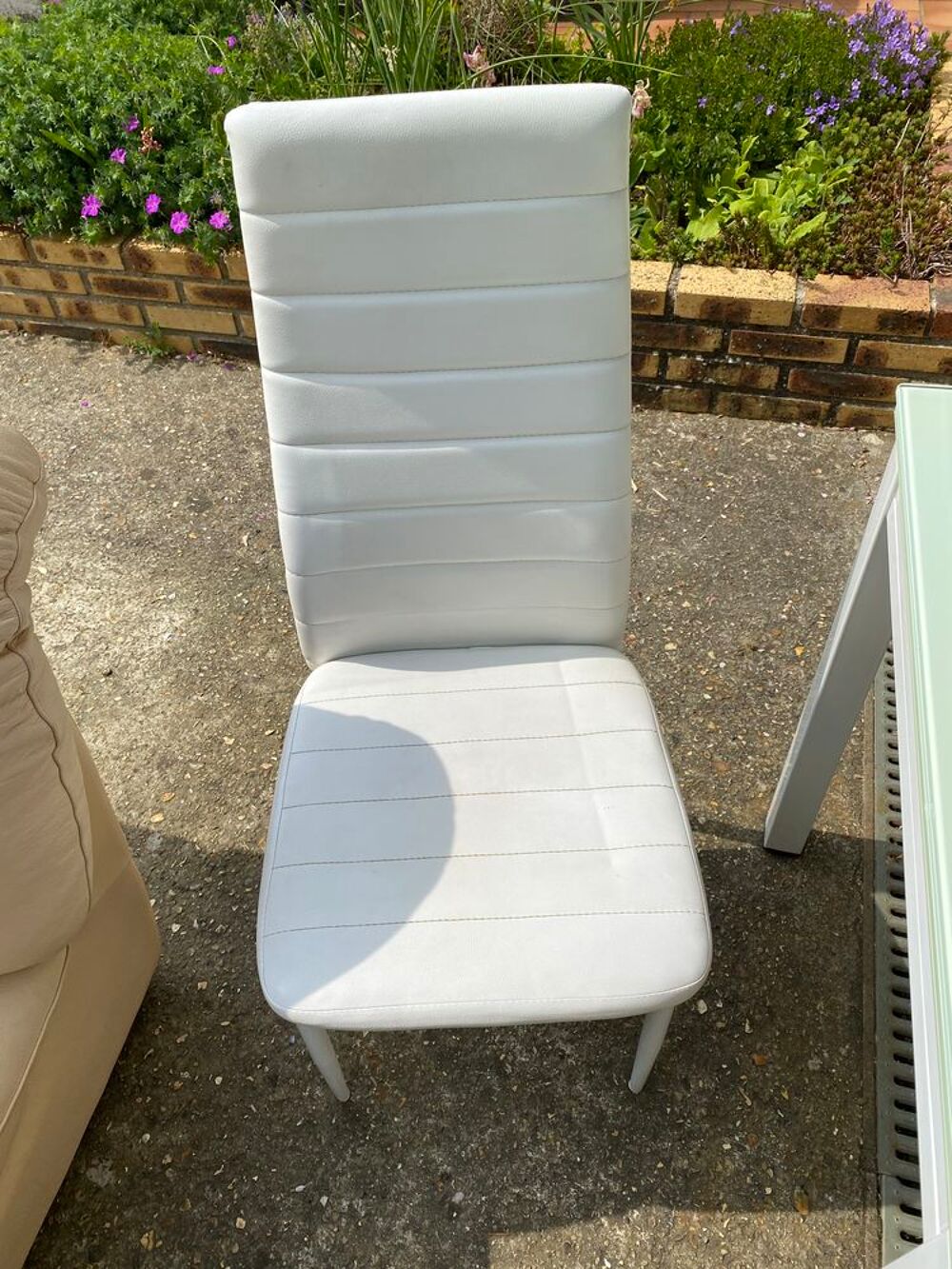 ensemble table chaises Meubles