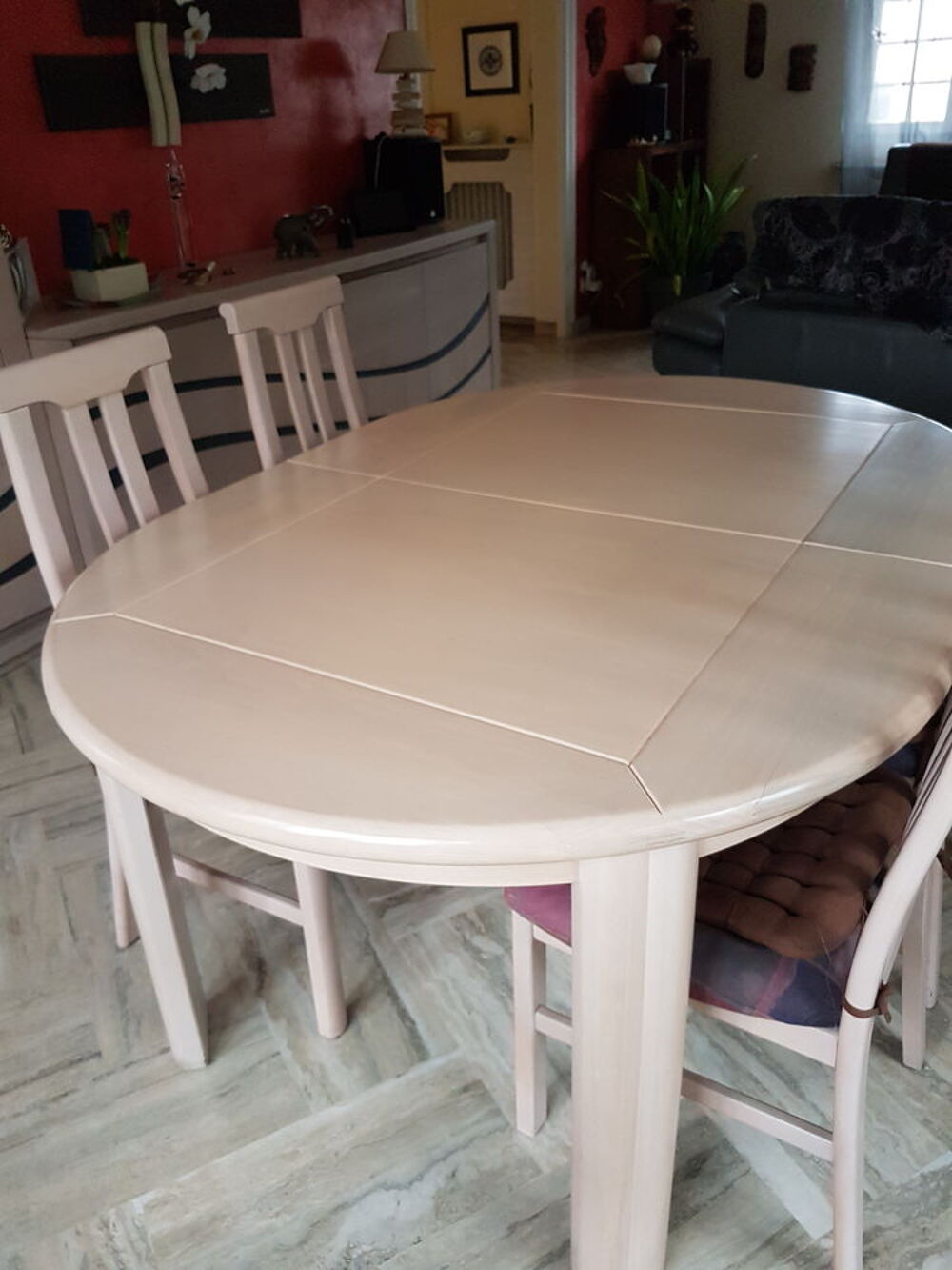 TABLE SALLE A MANGER EN TULIPIER Meubles