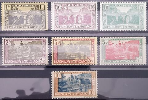 Monaco - 7 timbres - Neuf avec charnire *  20 Floirac (33)
