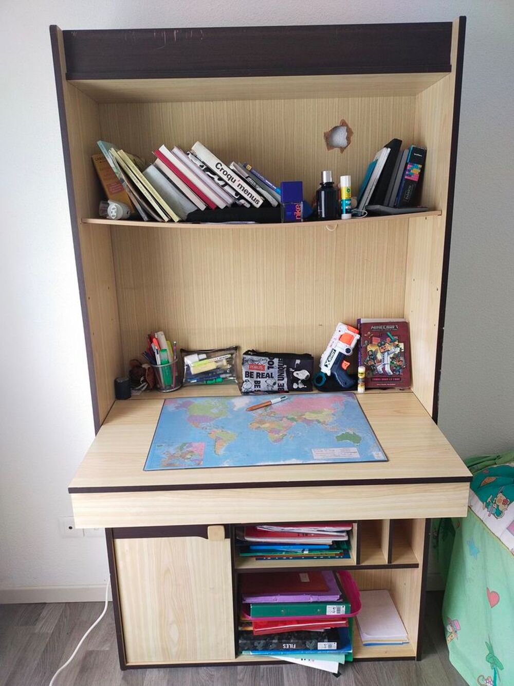 lit d'enfant 0,90m + bureau d'enfant Mobilier enfants